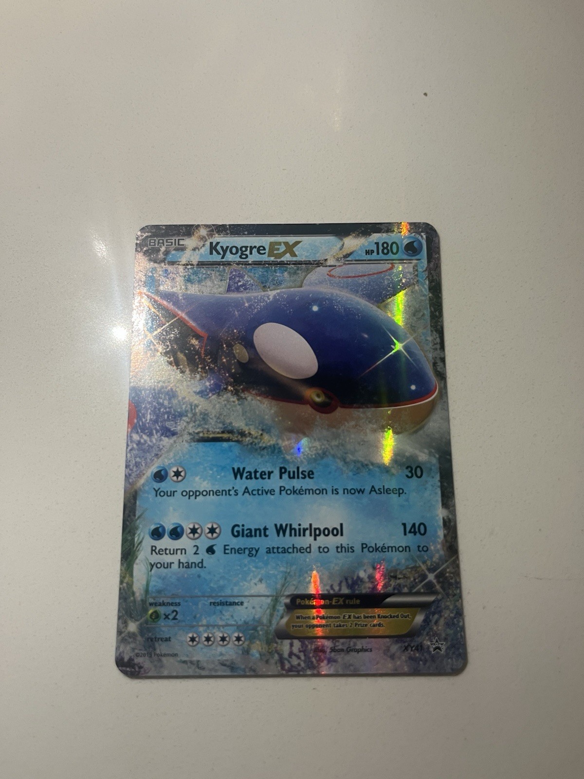 [MP] Kyogre EX XY41 Black Star Promo Pokemon 2015 English Holo