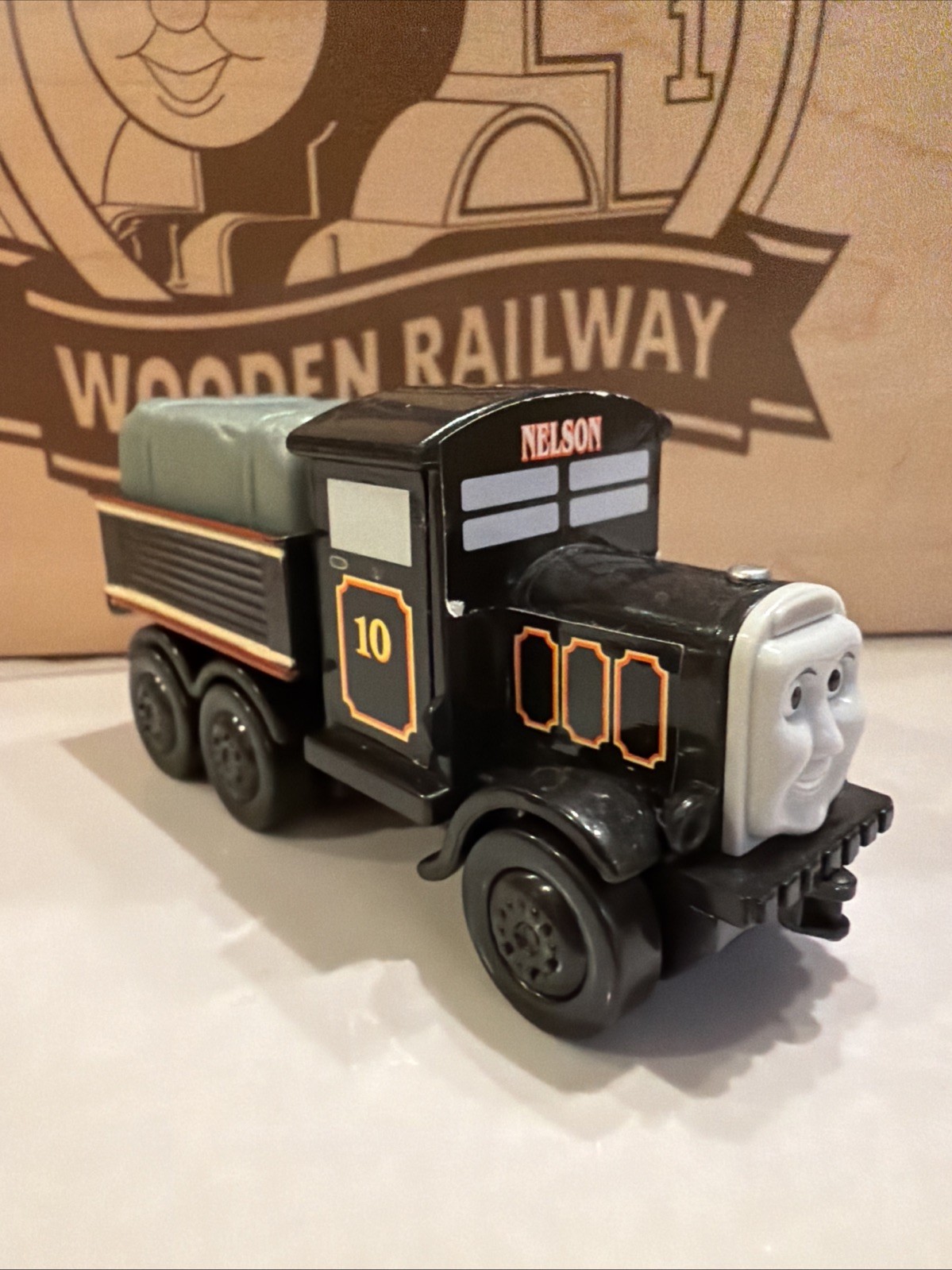 NELSON !  THOMAS FRIENDS TRAIN TRACKMASTER PUSH ! HIT TOY CO 2008 W CARGO
