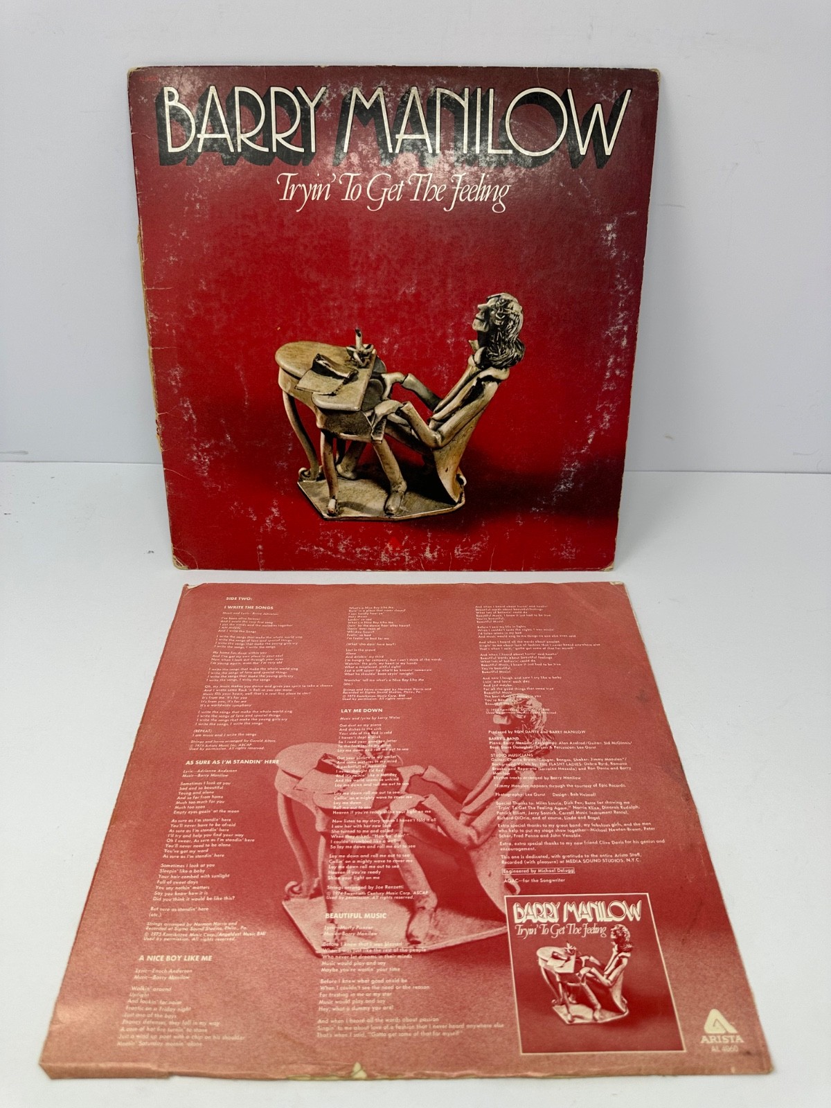 Barry Manilow Tryin To Get The Feeling Record Cover & Inner Sleeve Replacement