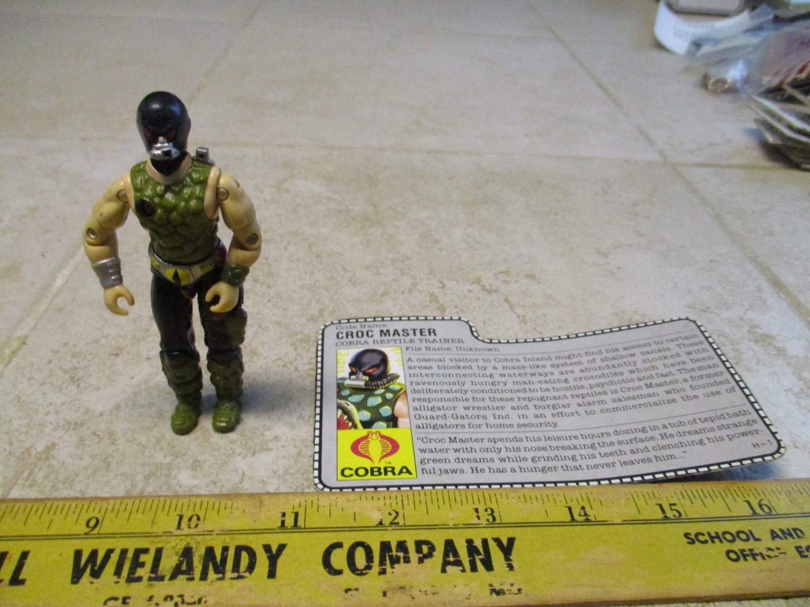 Vintage G.I. Joe Croc Master (V1) 1987 Action Figure Hasbro ARAH P5