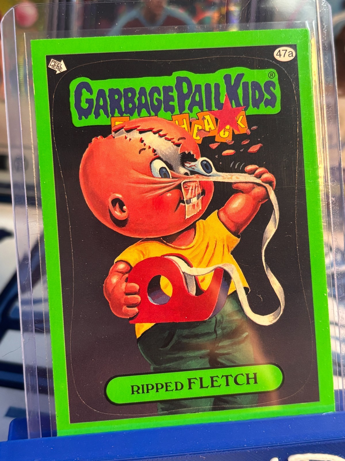 2011 Topps Garbage Pail Kids Flashback Series 3 Ripped Flatch Green #47a