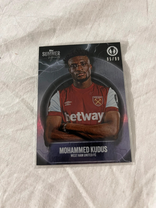 Carte foot topps chrome kudus 85/99