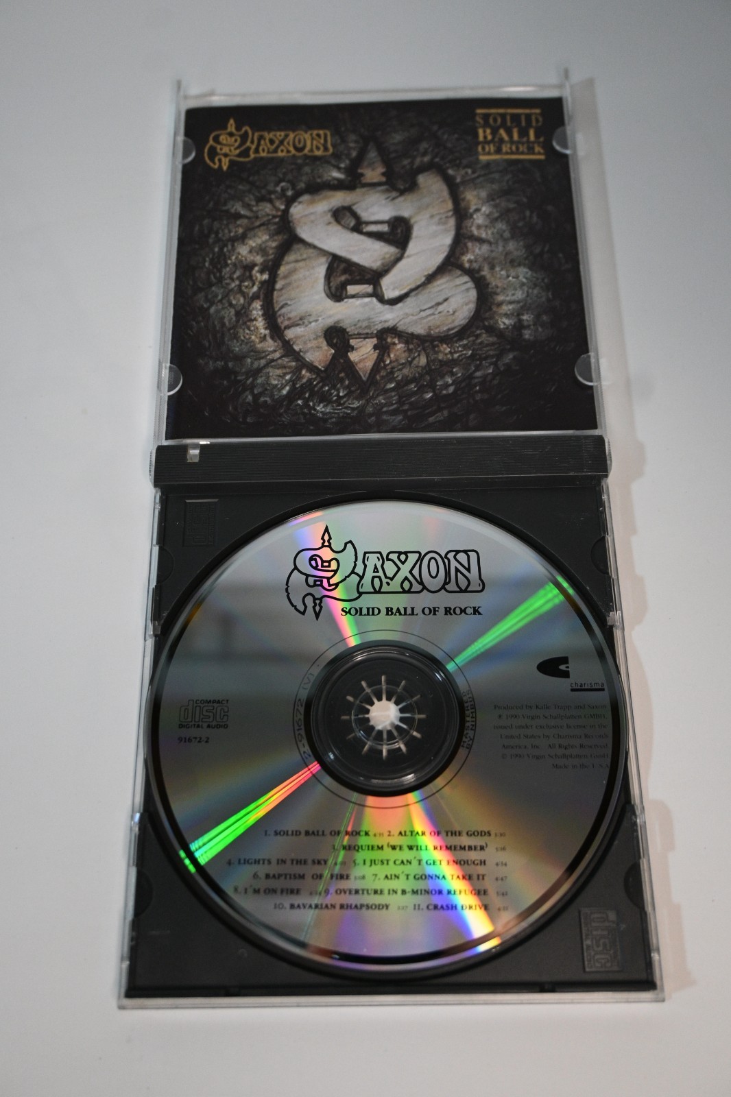 Saxon - Solid Ball Of Rock - 1990 - Charisma - CD