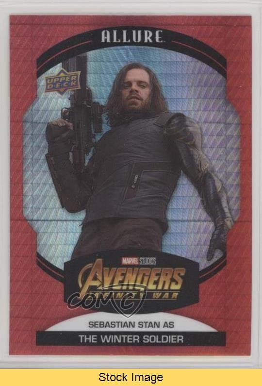 2022 Marvel Allure Red Prism Sebastian Stan come il soldato d'inverno #79 LEGGI 1c0r