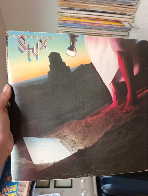 vinilo LP Cornerstone de la banda de rock estadounidense Styx
