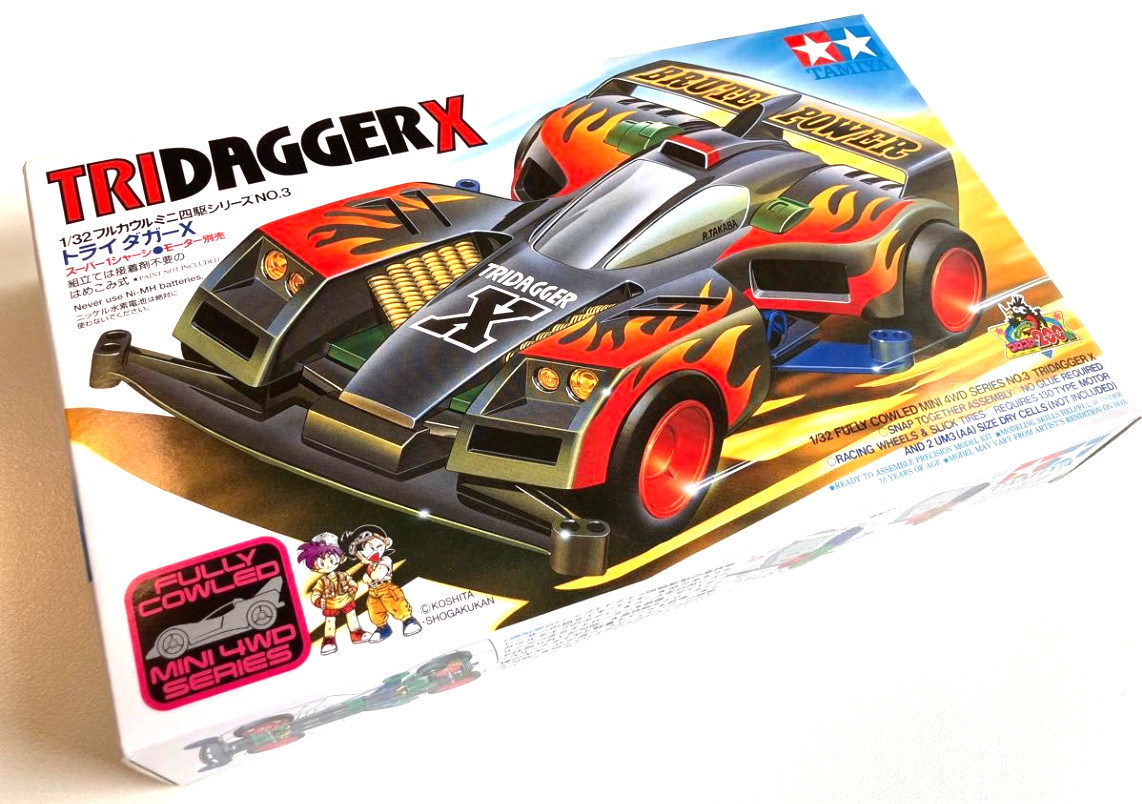 Full Cowl Mini 4Wd No3. Tridagger X Made In Japan Tamiya Unassembled 1/32 Age13+