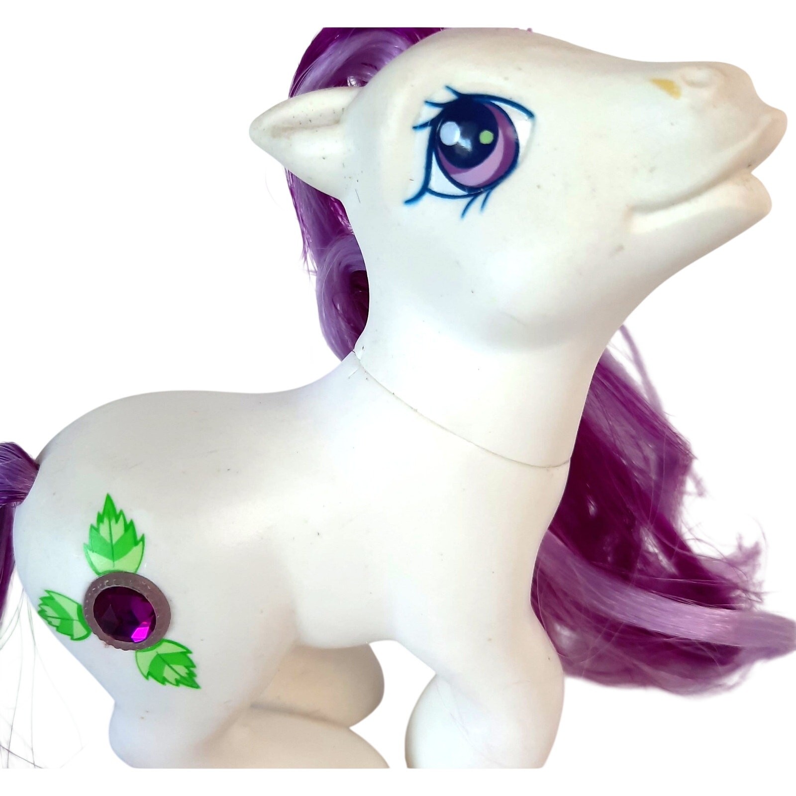 My Little Pony G3 Wondermint Jewel palla dell'amicizia capelli bianchi viola Hasbro MLP 
