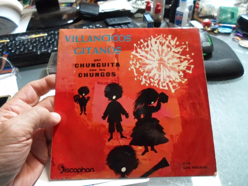 Disco de vinilo single de Villancicos Gitanos