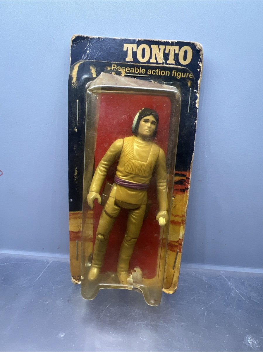 Vintage Gabriel Legend of the Lone Ranger Tonto Poseable Plastic Action Figure