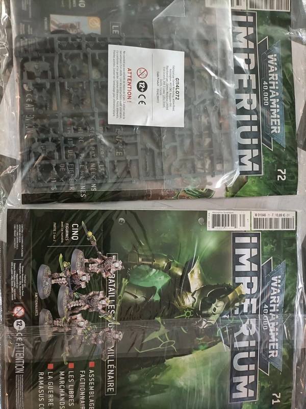 Hachette collection numéro 71 72 factionnaires necron