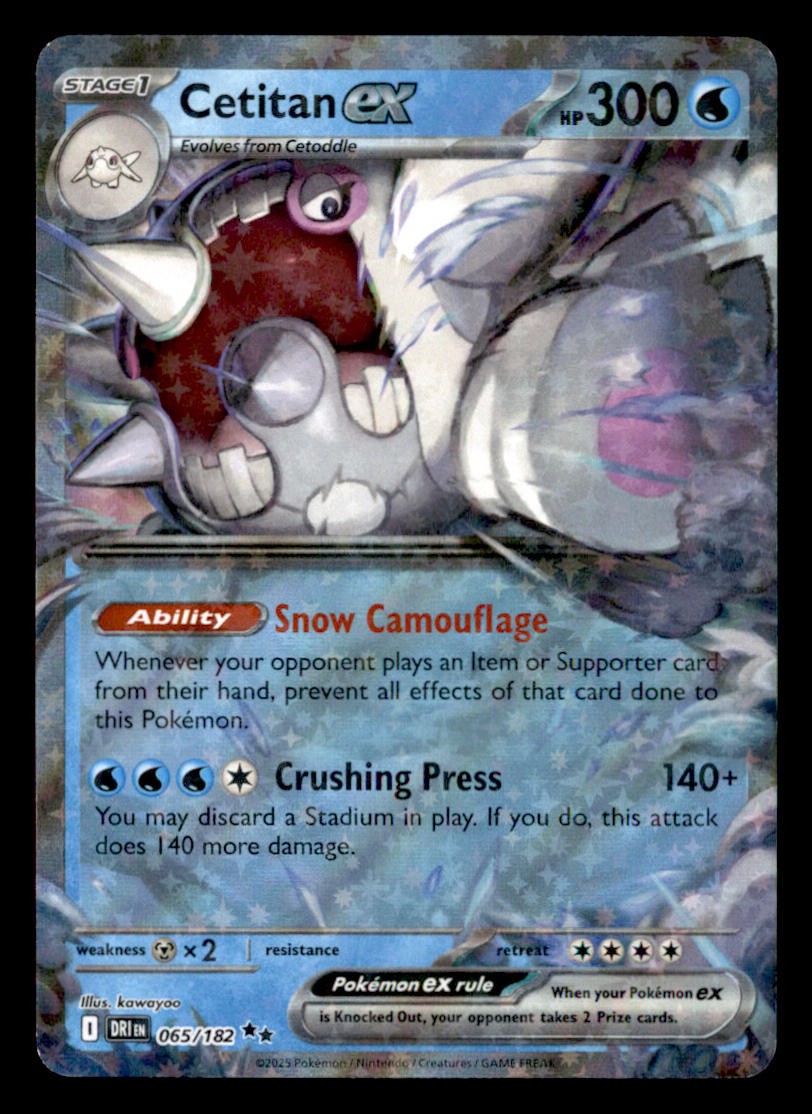 Cetitan ex Holo Double Rare SV10: Destinated Rivals 065/182 quasi nuovo
