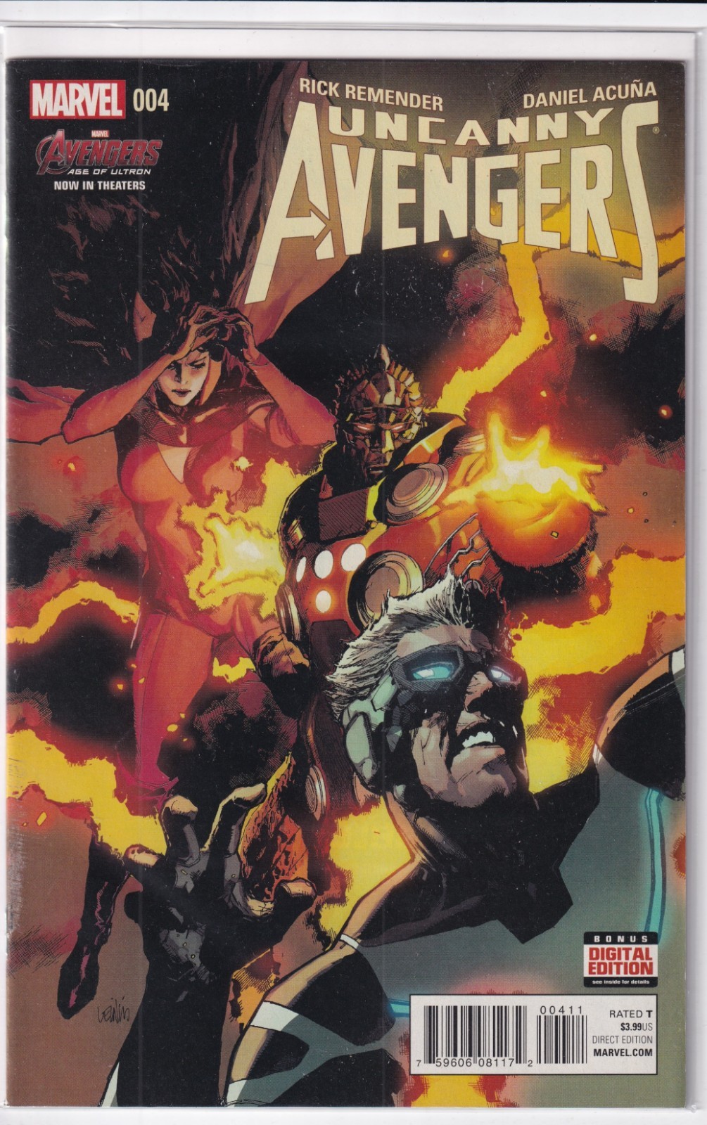 28781: MARVEL UNCANNY AVENGERS #4 grado quasi nuovo