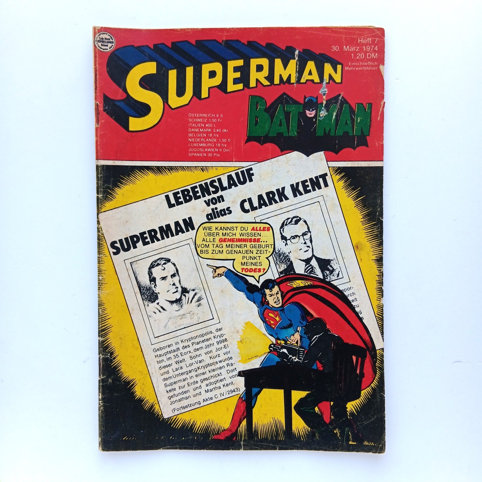 Superman Batman Heft 7 (1974) Lois Lane, Ehapa | Z 2