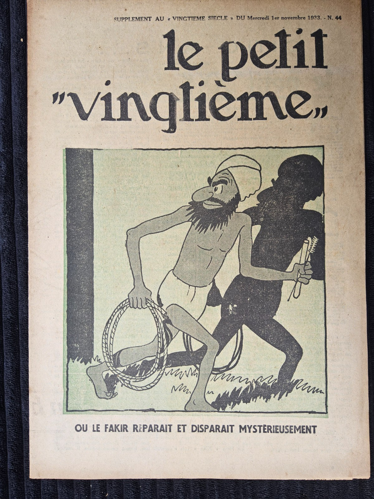 Tintin - Petit Vingtième - Numéro 44 de 1933 - En Orient