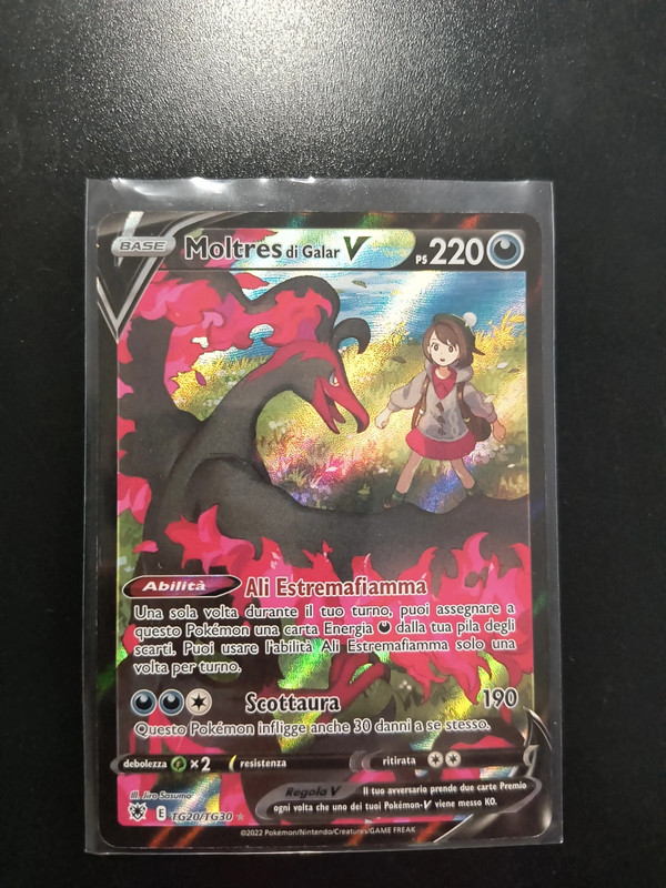 Moltres v Trainer Gallery carta Pokemon