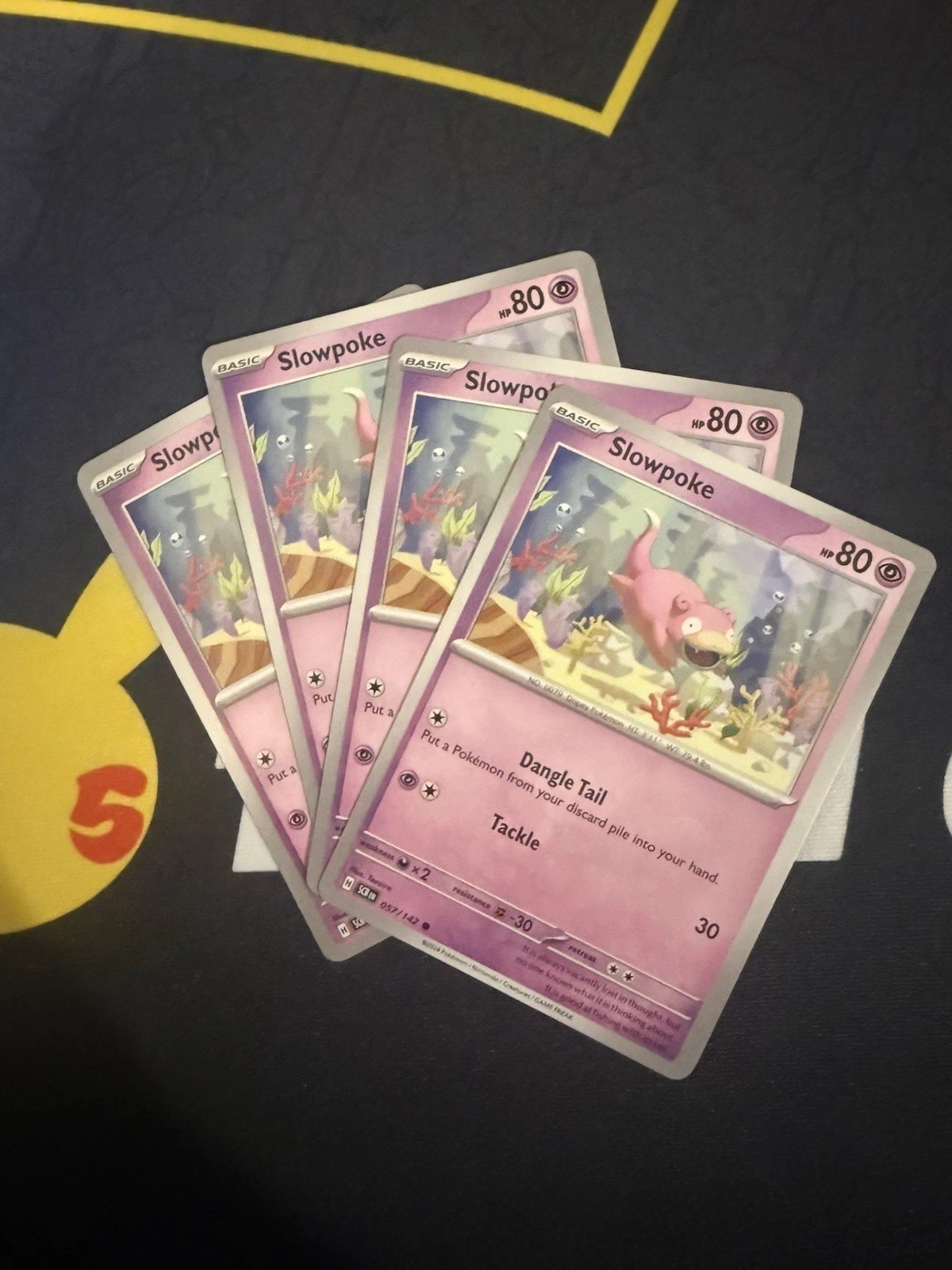 Slowpoke 057/142 x4 Playset Pokémon TCG Stellar Crown Slowking Deck