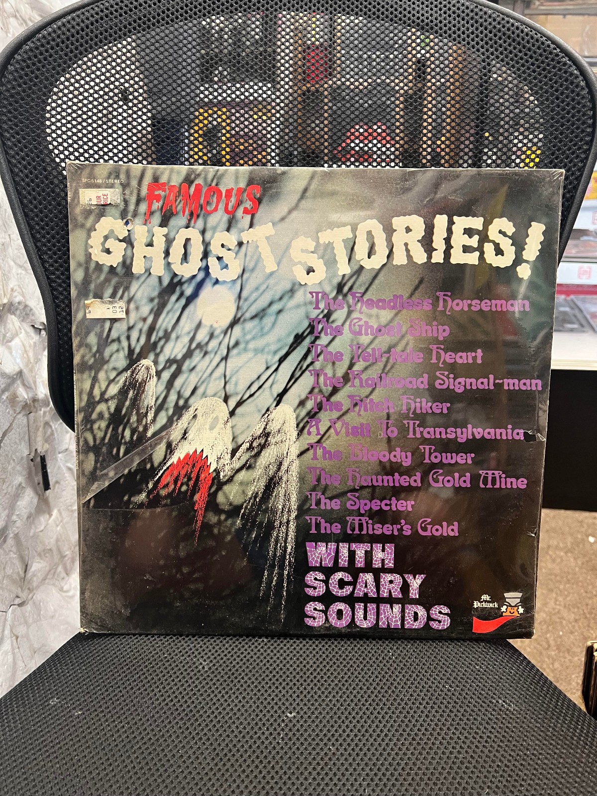 Famous Ghost Stories With Scary Sounds 12 Inch Vinyl Record New Sealed (1975)