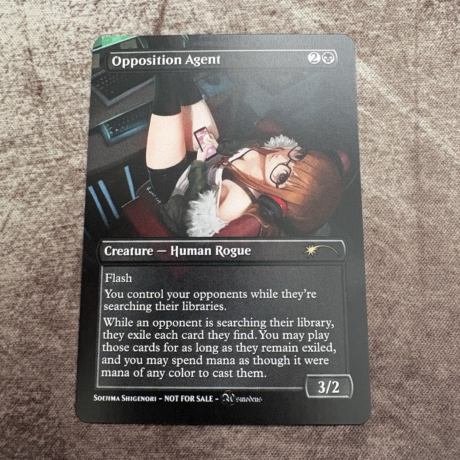 Opposition Agent - Custom Art Playtest Card Commander Magic: The Gathering
