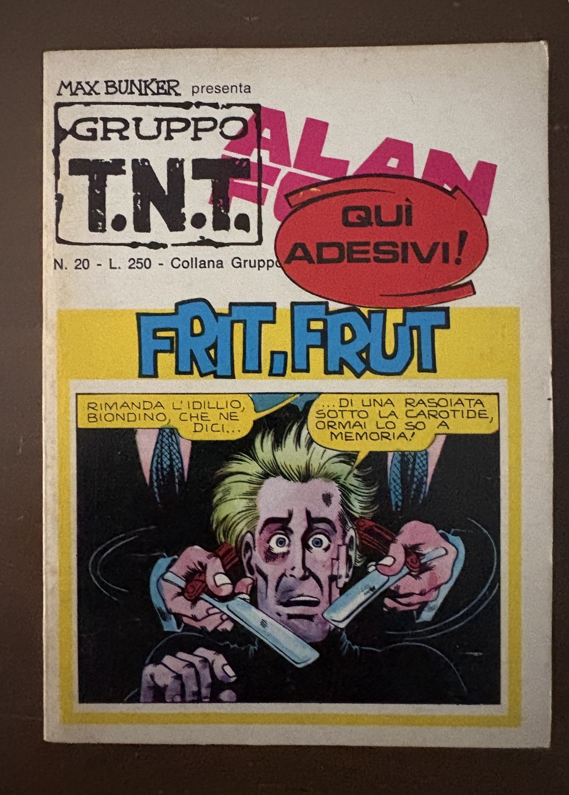 Alan Ford Gruppo T.N.T. n. 20 con adesivi- ed. Corno