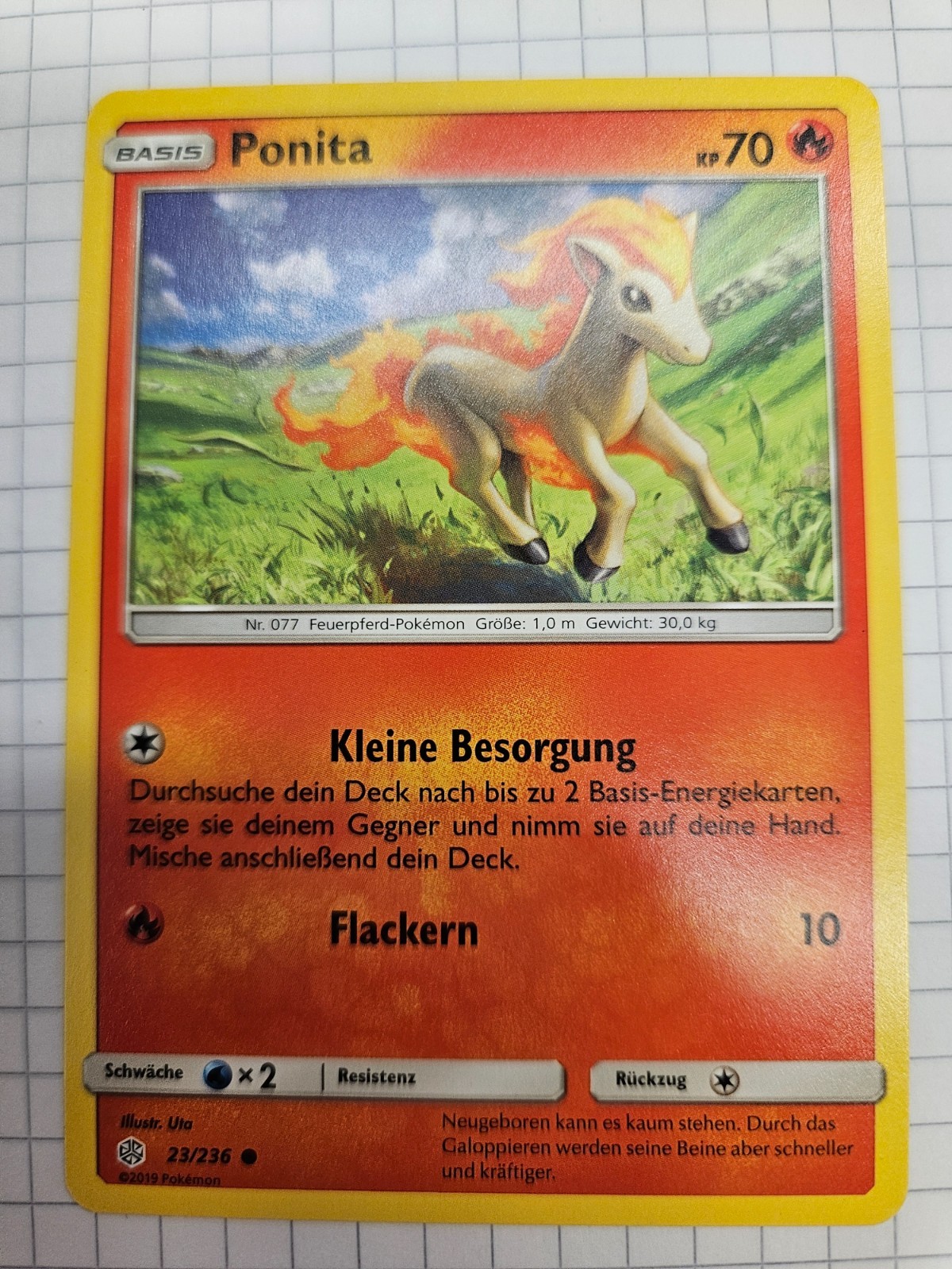 Pokémonkarte Ponita 23/236 Welten im Wandel