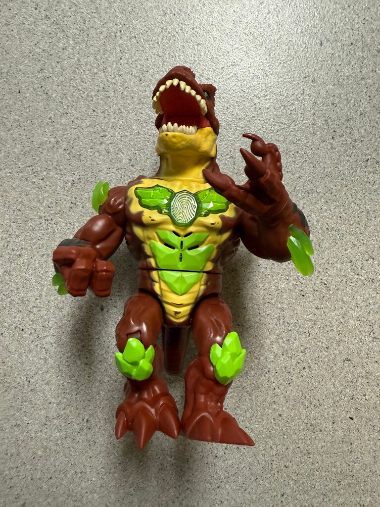 Beast Lab Giocattolo Dino Lord Terror T-Rex Luci Sciolte Ruggisce Alce 8" Funziona PULITO