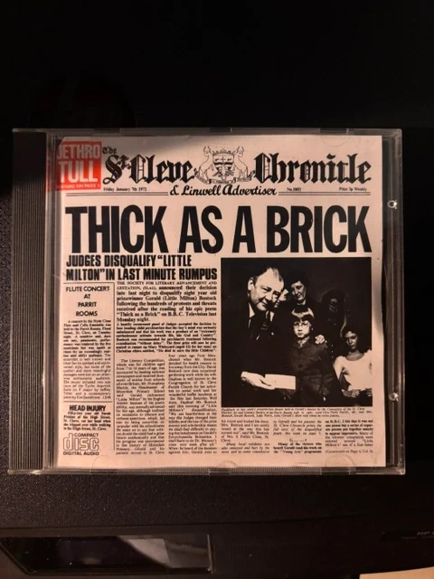 CD Jethro Tull Thick As A Brick (rock progressive)