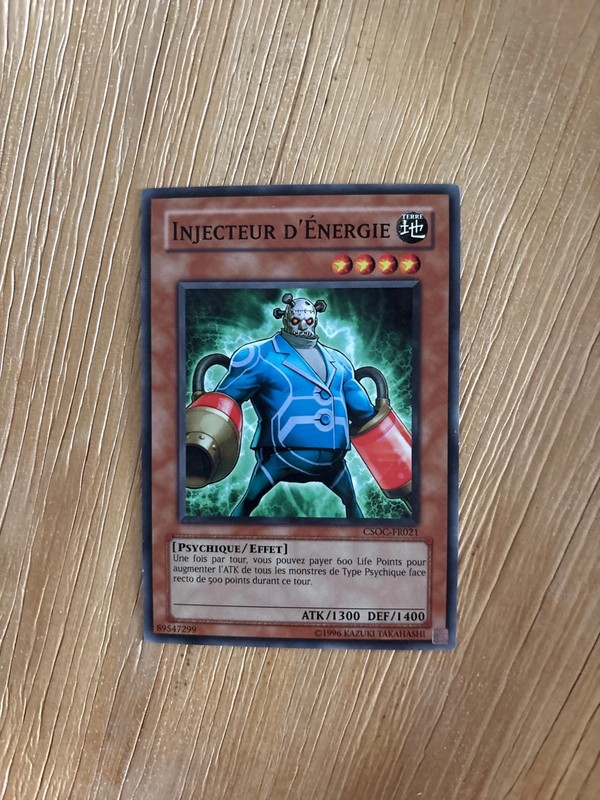 Carte Yu‑Gi‑Oh – Injecteur d’Énergie – CSOC‑FR021