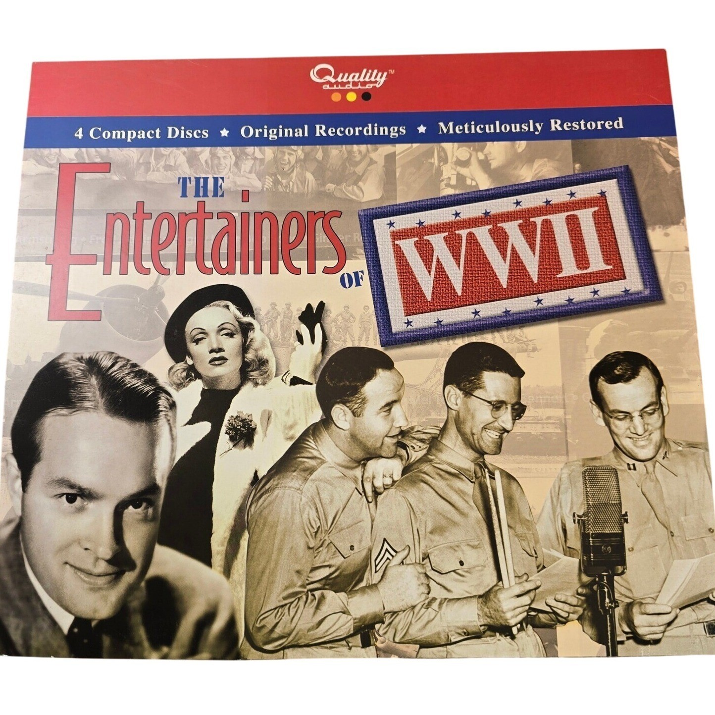 THE ENTERTAINERS OF WWII - 4 compact discs - Original Records