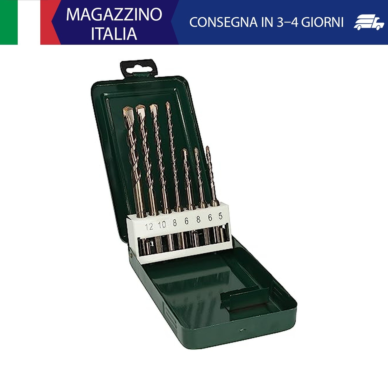 Bosch 2609255543 Set 7 Punte Martelli SDS-Plus da 5 a 12 mm