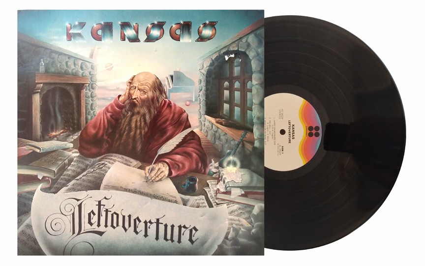 KANSAS  LEFTOVERTURE  12" Album 1976 CLASSIC ROCK Carry on Wayward Son VERY GOOD