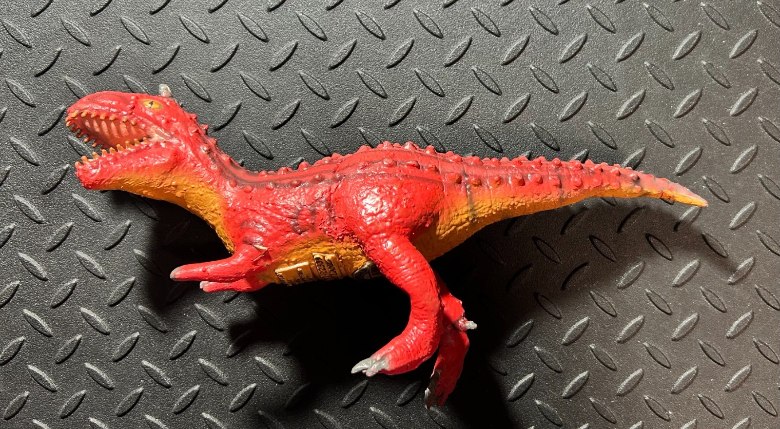 Disney DINOLAND Dinosaur RED Carnotaurus Animal Kingdom SOFT Latex Rubber 