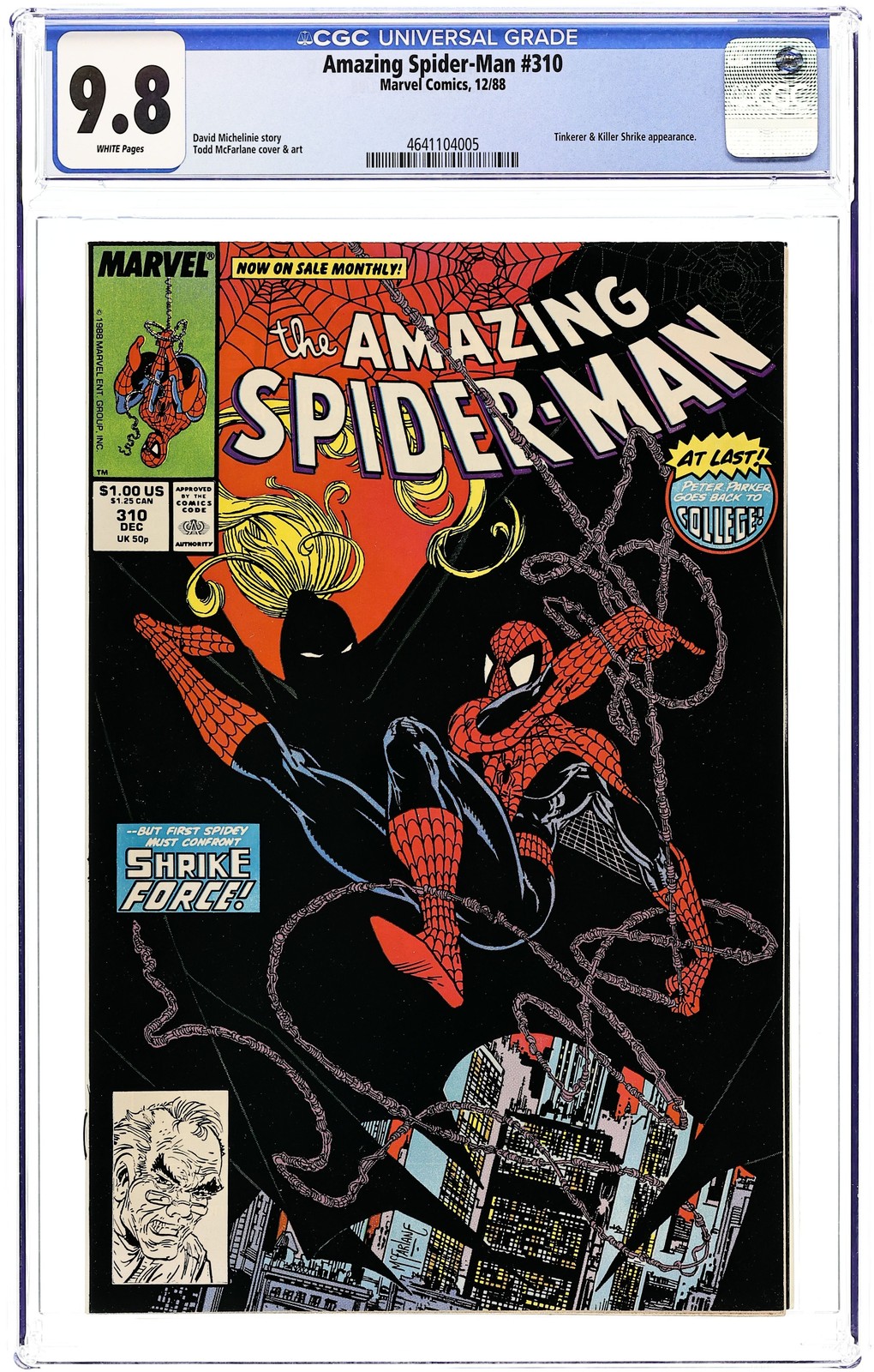 Amazing Spider-Man #310D CGC 9.8 1988 4641104005