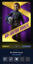 Star Wars Card Trader Bo-Katan Gold Label 5cc Legendary