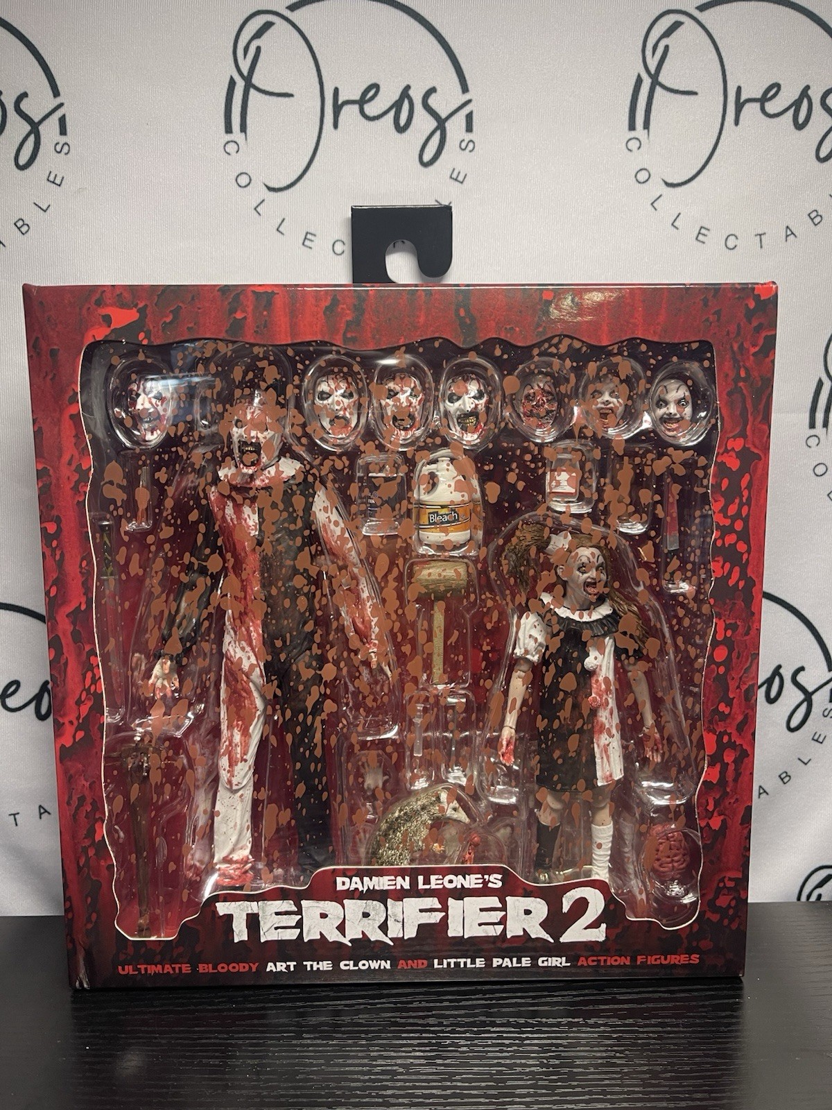 Terrifier 2 Bloody Art The Clown And Little Pale Girl 2 Pack NECA Exclusive Read
