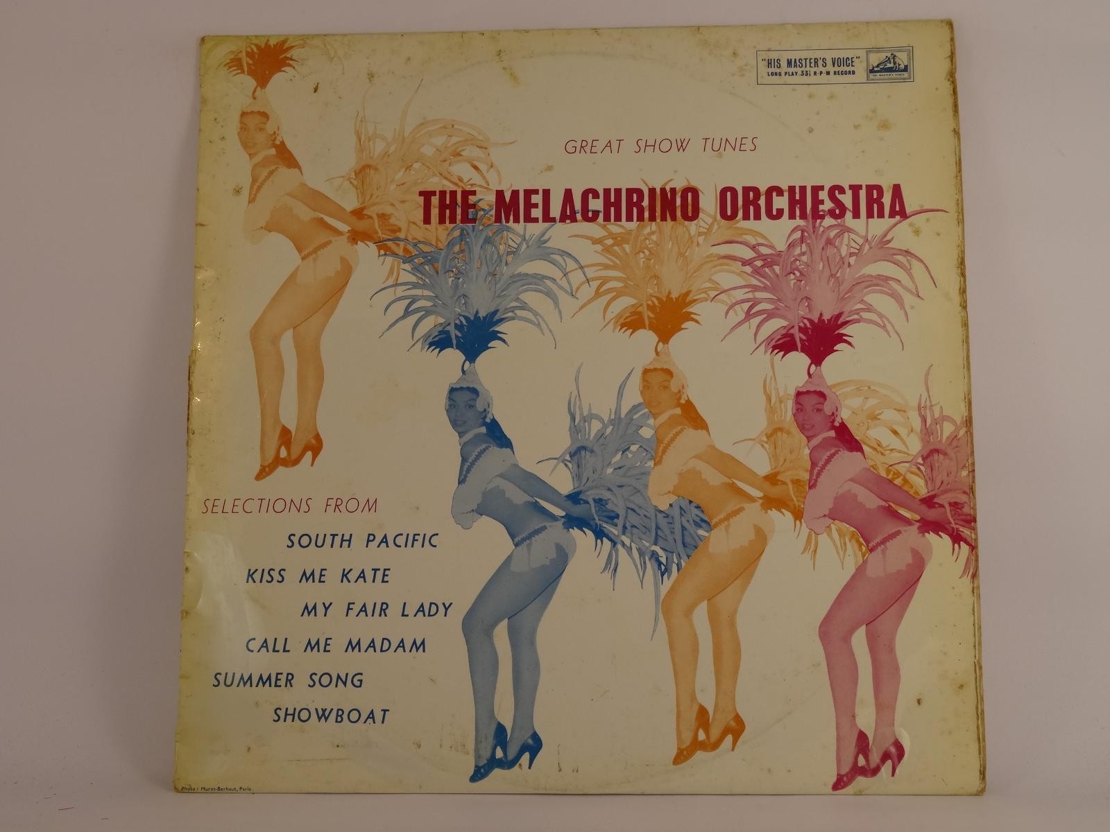 THE MELACHRINO ORCHESTRA GREAT SHOW TUNES (UK) (B) 6 Track LP HIS MASTER'S VOICE
