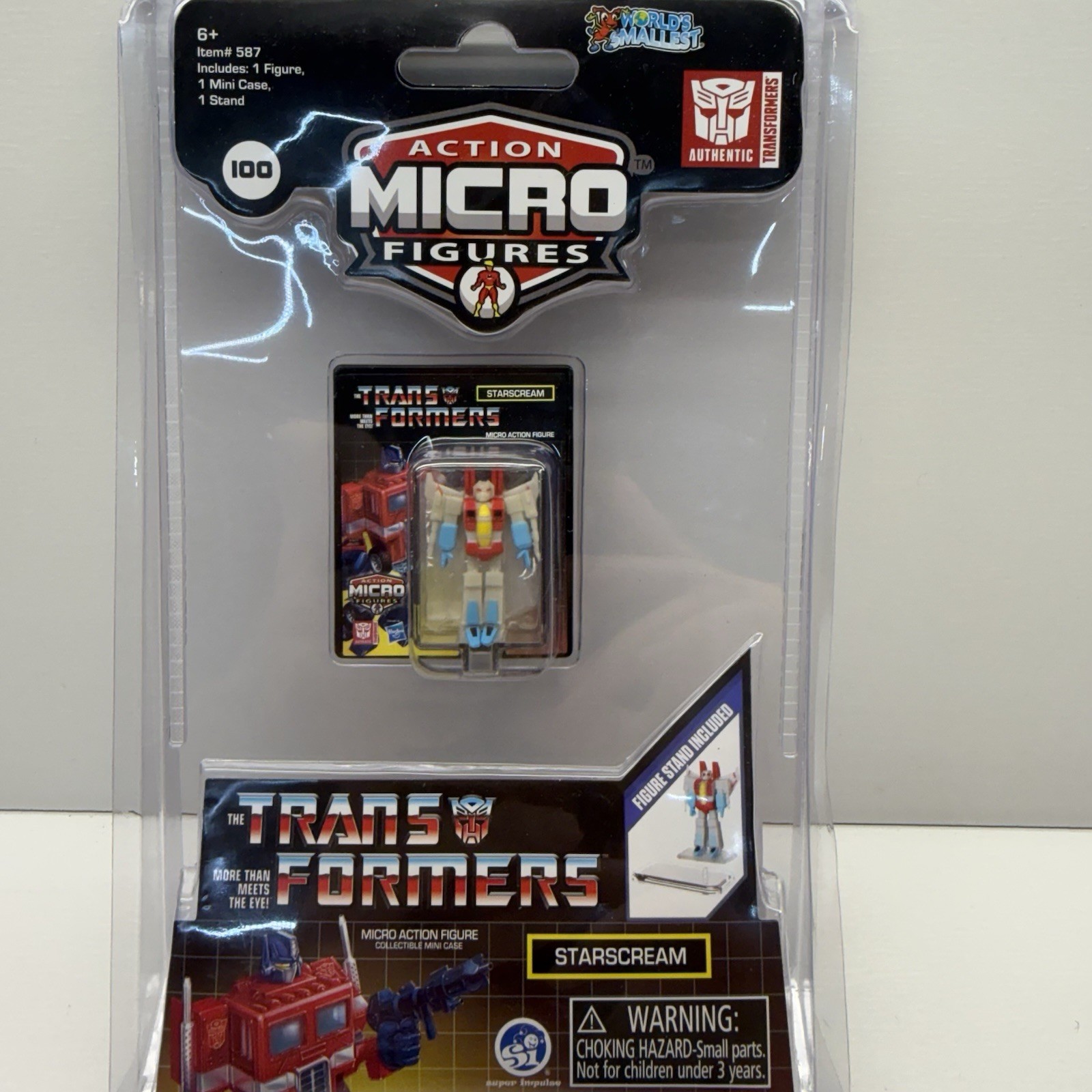 World's Smallest Transformers STARSCREAM 1.25" Micro Action Figure Authentic New