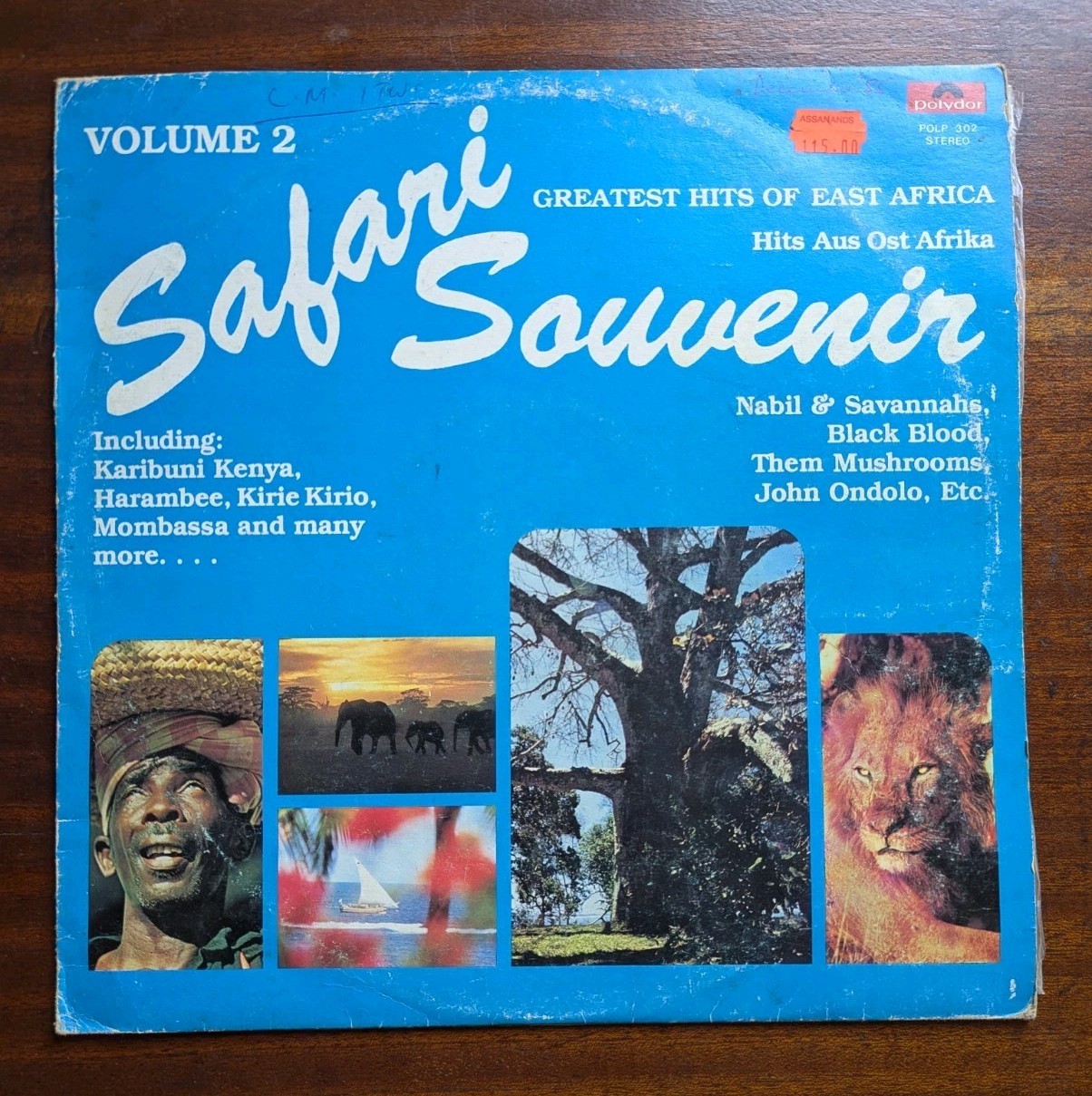 VARIOUS - SAFARI SOUVENIR VOLUME 2 - Greatest Hits Of East Africa - LP- KILLER!