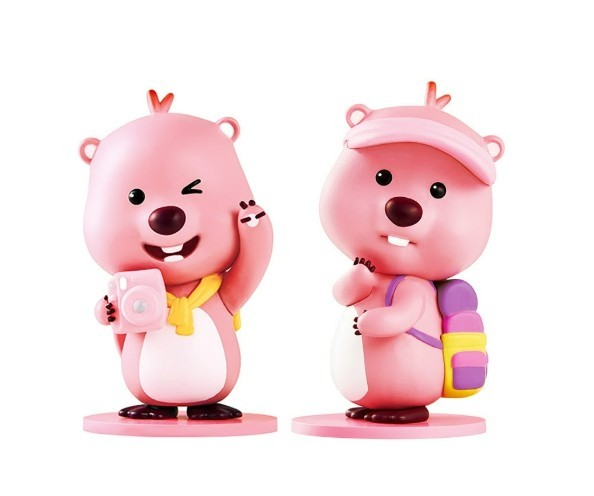 Zanmang Loopy Figure Travel Edition Set di 2 Polaroid Backpacking Toys
