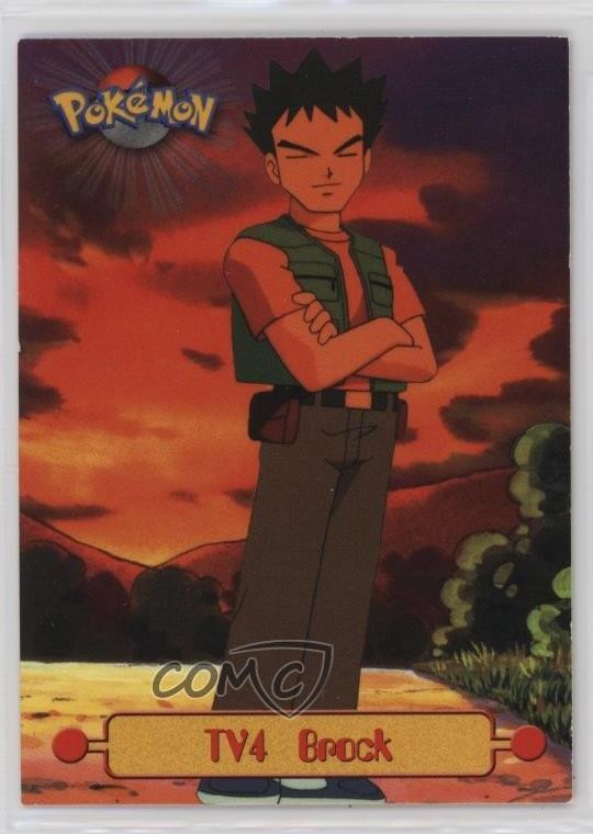 Brock 1st Printing (Blue Topps Logo) Pokemon TV Animation Edition Series 1 8d4