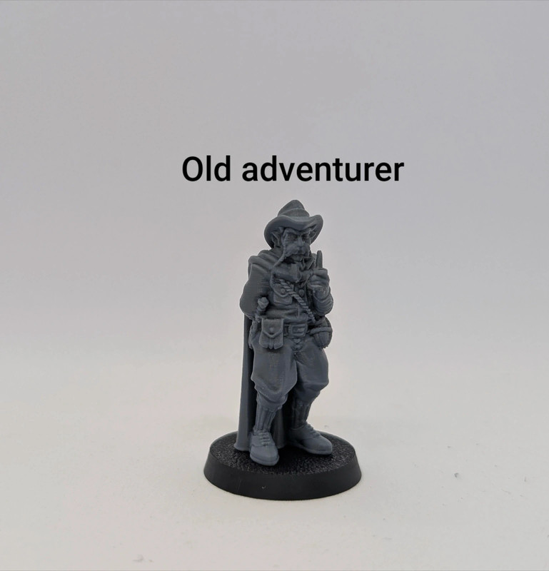Miniatura Dungeons and dragons DnD old adventurer