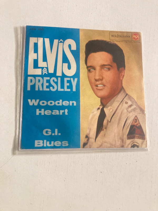 disco in vinile 45 giri italiano di Elvis Presley
