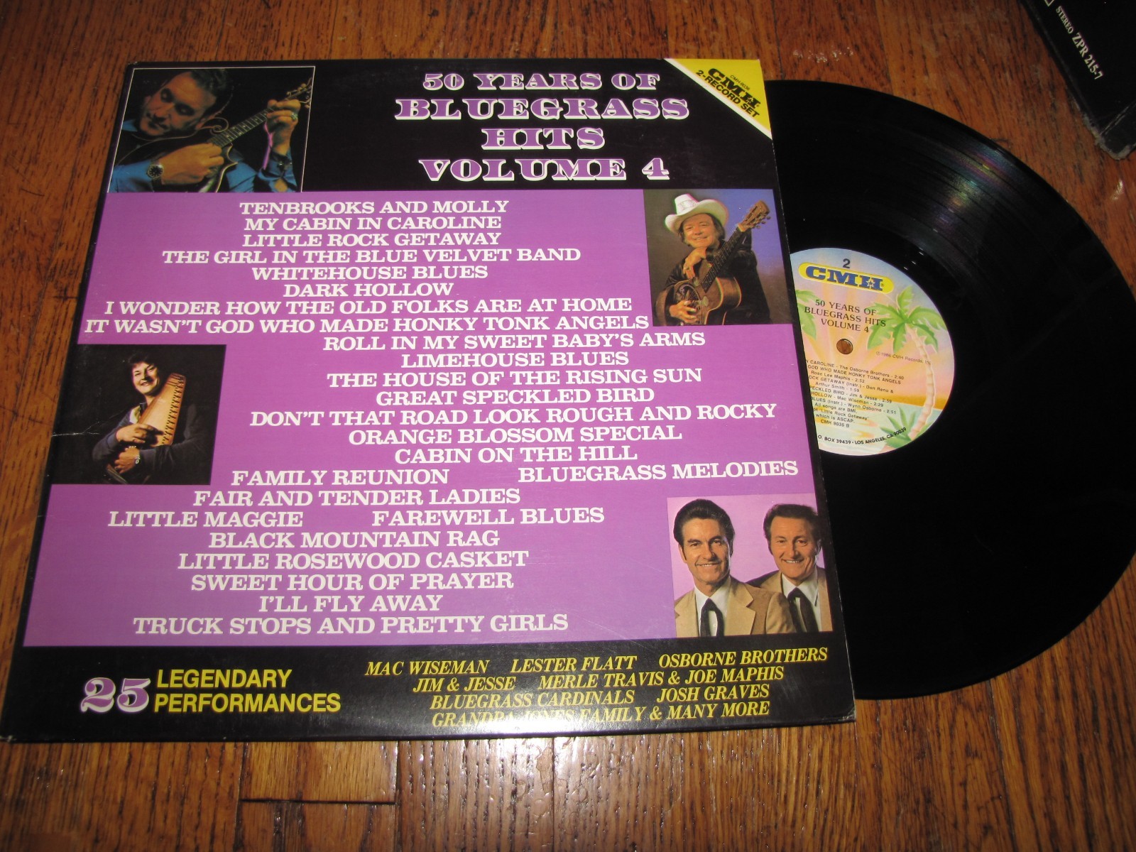 50 YEARS OF BLUEGRASS HITS - VOLUME 4 - VARIOUS ARTISTS CMH DOUBLE LP