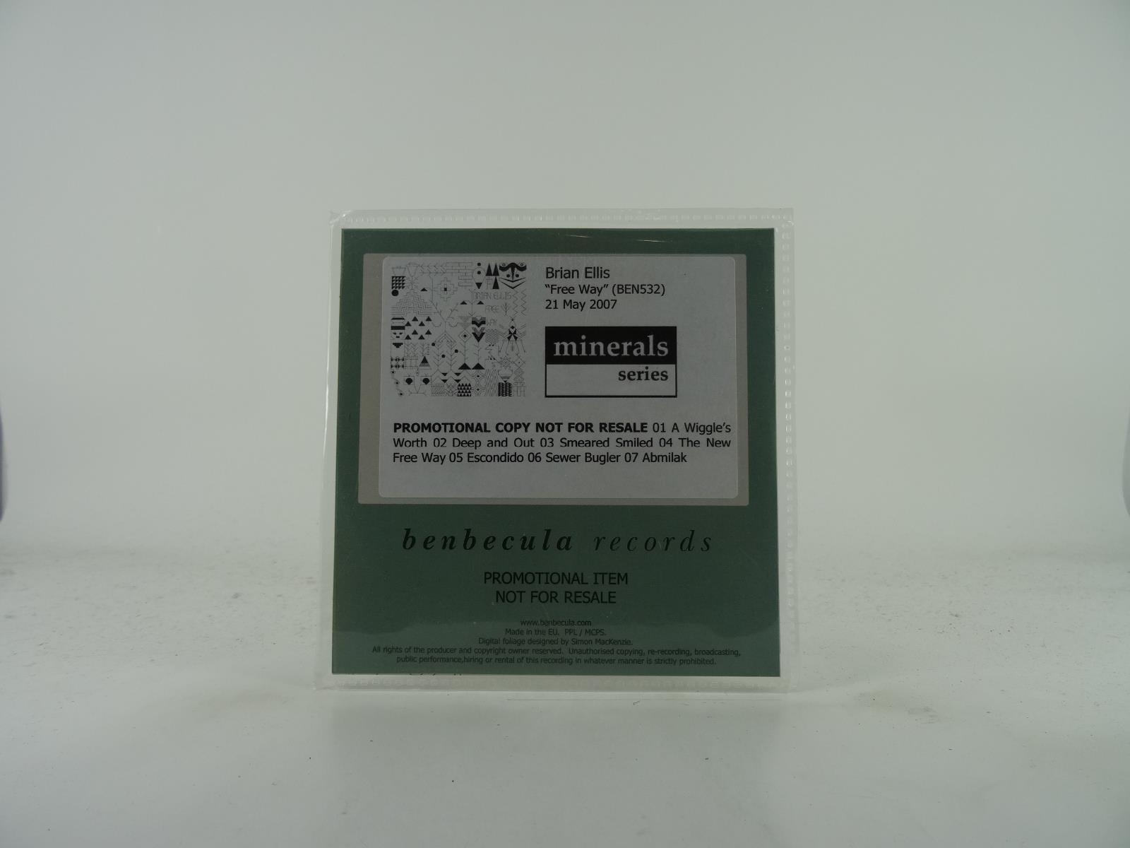 BRIAN ELLIS FREE WAY (205) Promo CD Album  BENBECULA RECORDS