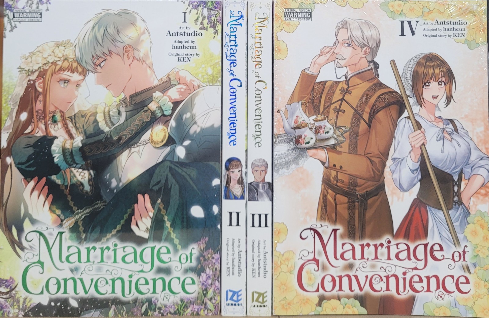 Marriage of Convenience Manga Vol 1-4 Inglese Full Color Nuovo 