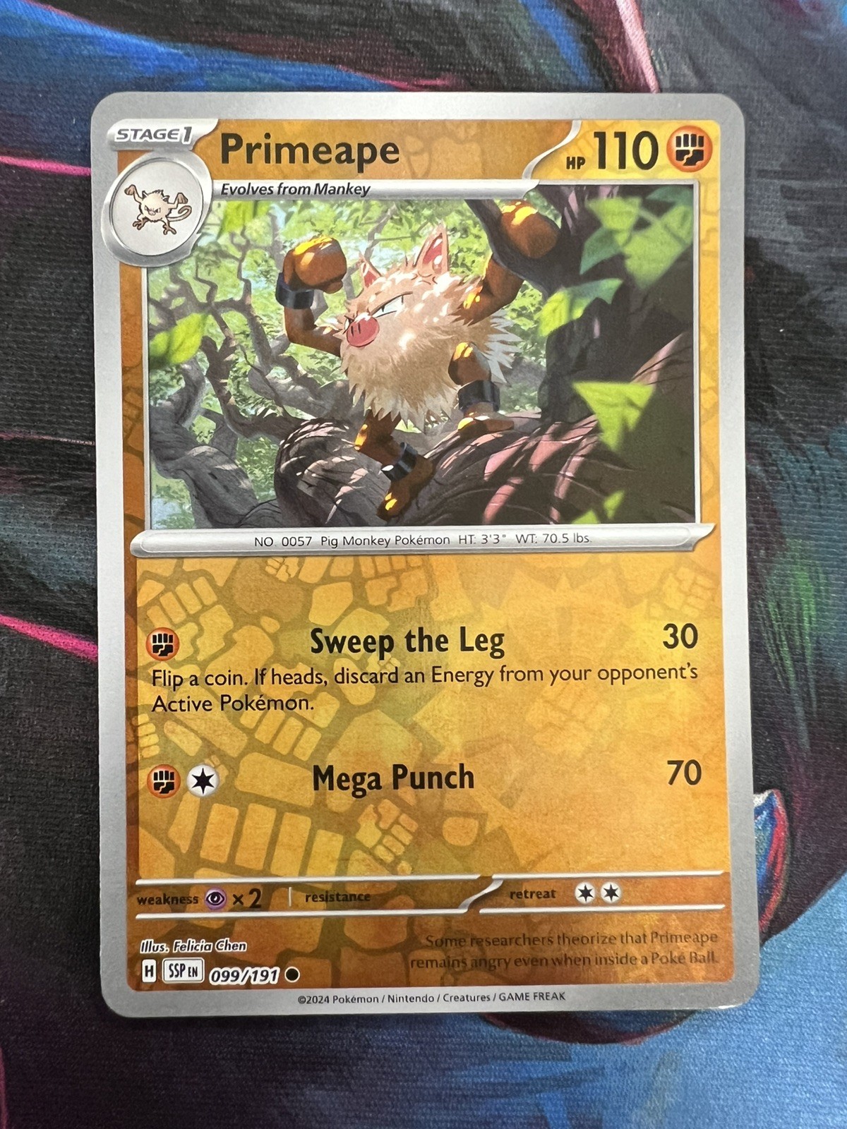 🔥 Pokemon TCG - Primeape Reverse Holofoil 099/191 Scintille Urgenti 🔥