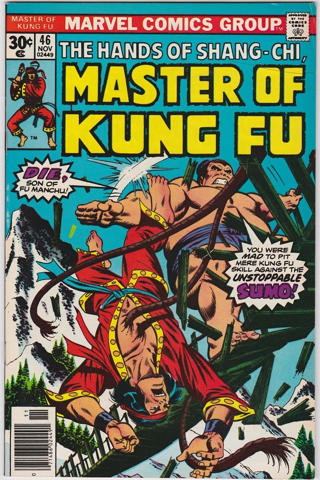 MASTER OF KUNG FU #46, NOVEMBER 1976! VERY FINE CONDITION! MARVEL CLASSIC!