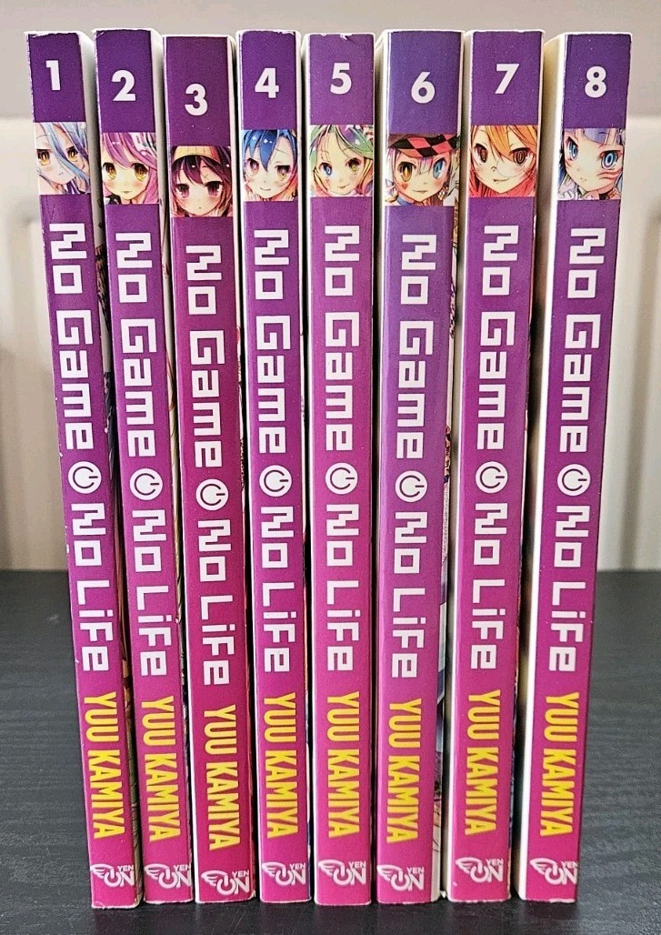 Light Novels No Game No Life Bundle Vol 1-8 English Volumes