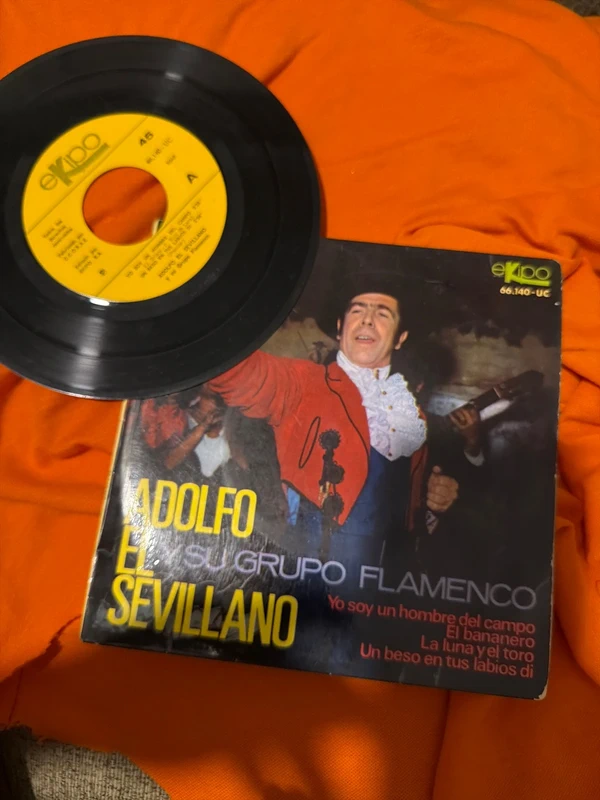 Disco vinilo adolfo el sevillano 7 pulgadas