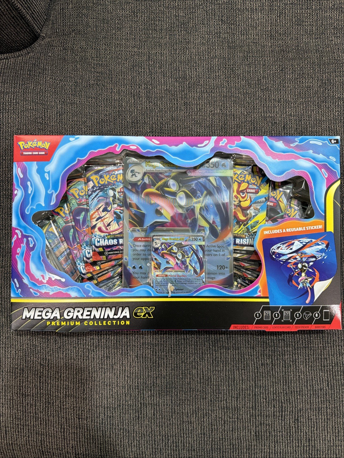 Pokemon Mega Greninja Ex Premium Collection Box Sigillato 