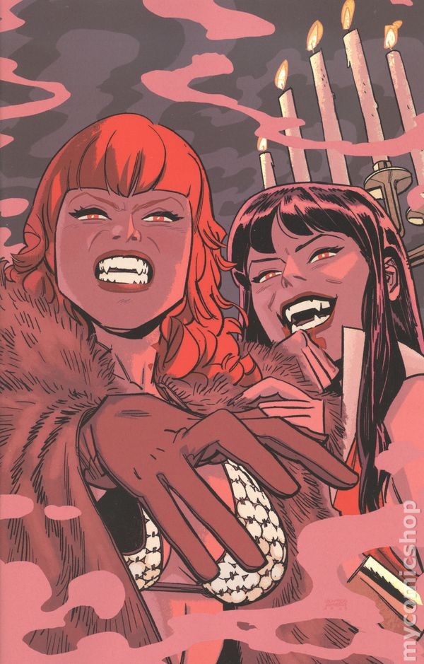 Vampirella Red Sonja #9I Romero Virgin 1:20 Variant VF 2020 Stock Image